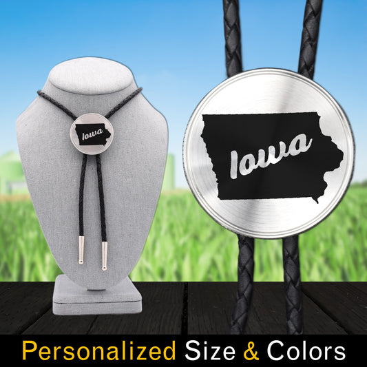 bola_tie_bolo_tie,lariat_string_tie,cowboy_bolo_tie,gifts_for_men_man,shirt_hat_mug_pin,custom_personalized,gift_for_him_husband,university_college,iowa_bolo_tie,iowa_state_seal,iowa_belt_buckle,iowa_necktie,iowa_wedding