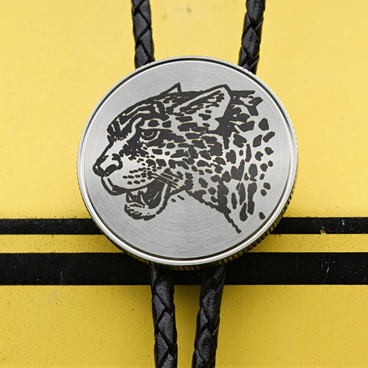 Bolo Tie,hat shirt mug,big cats,jaguar cat,jungle black panther,cheetah puma,mountain lion cougar,snow leopard,tiger jewelry,jaguar bolo tie,jaguar shirt sweater,kpop bolo,yoon-gi yoongi tie