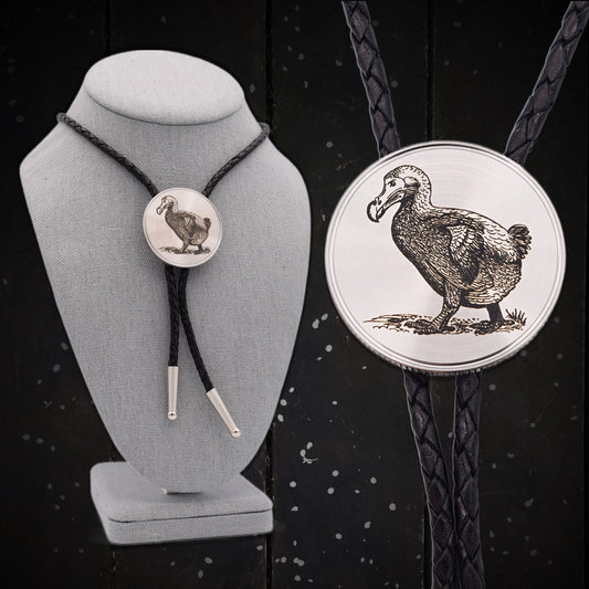 Bolo Tie,bola tie,extinct animal,cryptid zooligist,dodo bird,dork nerd,anthropologist,archaeologist,penguin kiwi bird,dodo bird shirt hat,tasmanian tiger,moa bird,fossil bird