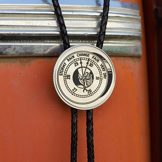 Bolo Tie,shirt hat mug,rather be flying,pilot belt buckle,altimeter dial gauge,gift for pilot,captain engineer,nautical ship wheel,air pressure weather,barometer gauge,HVAC technician,oceanographer,weatherman broadcast