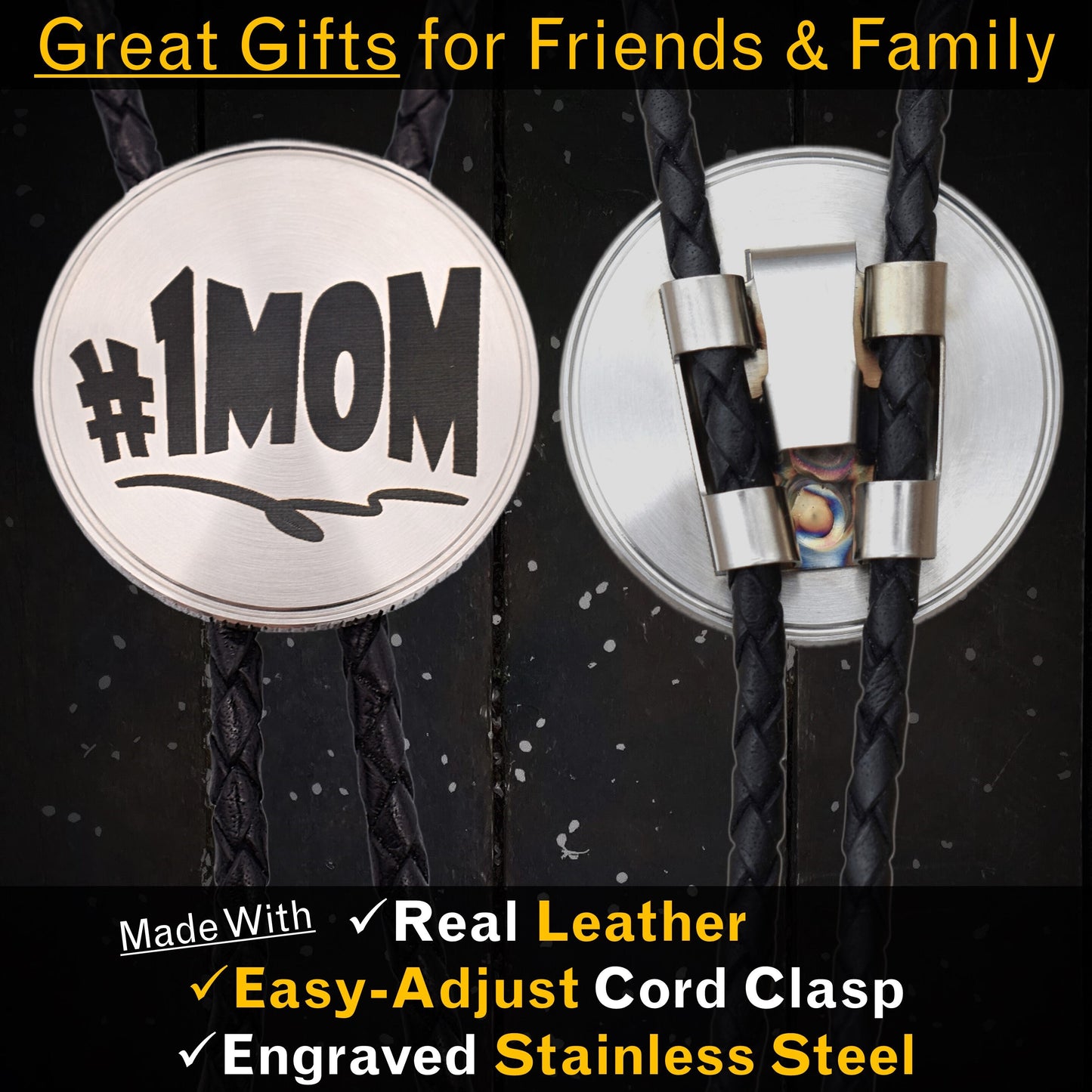 Mom #1 Mother Bolo Tie